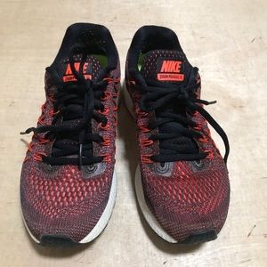 Nike Air Zoom Pegasus 32 Women Running Shoes Size 6.5 Red Black Trainer